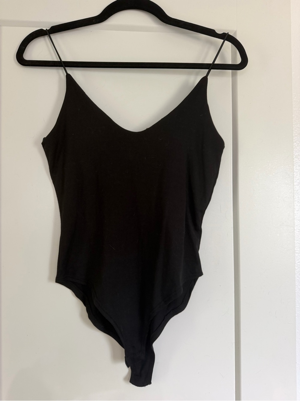 Black Bodysuit - Classic Spaghetti Strap